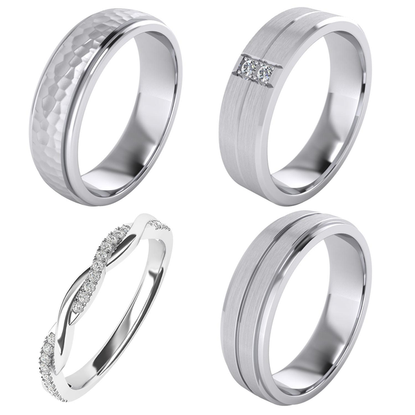 Sterling Silver Wedding Rings