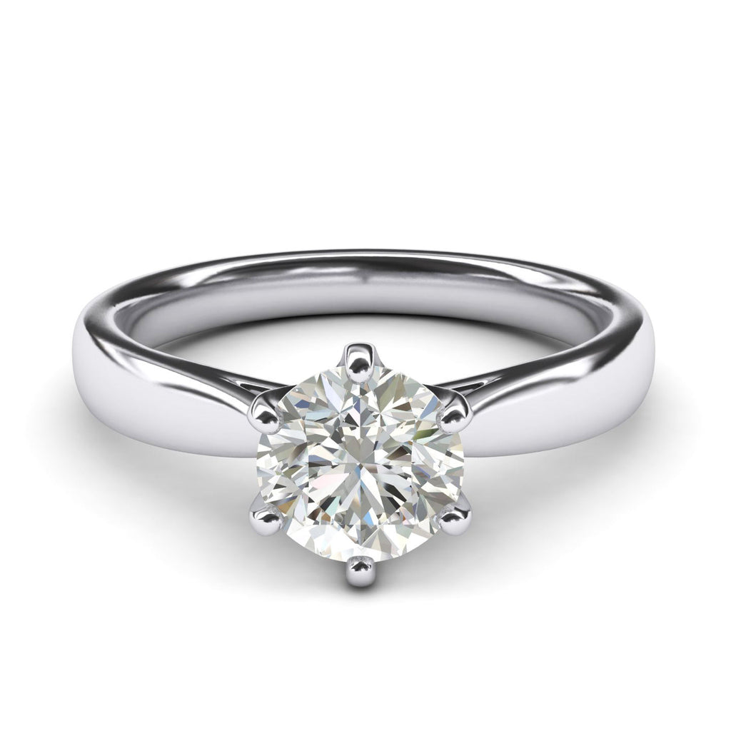 Silver diamond engagement rings deals