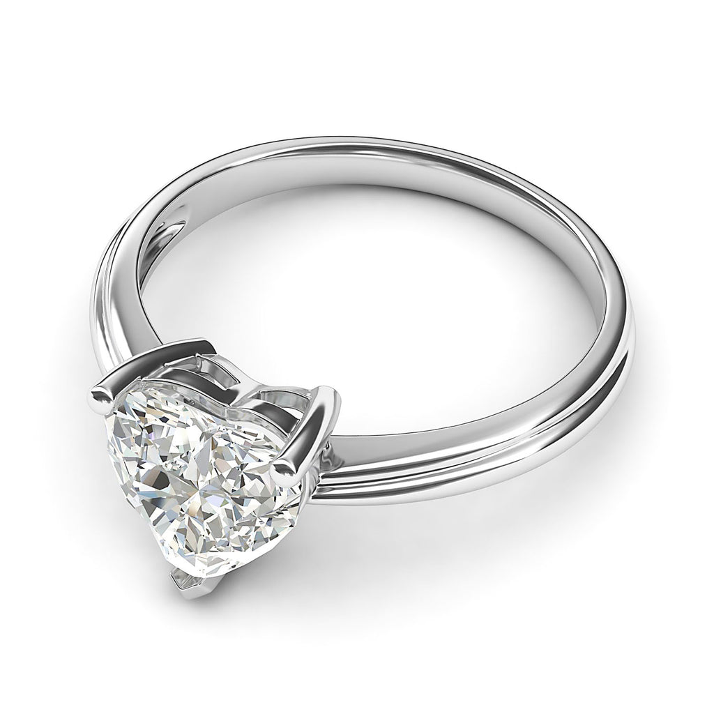 925 Sterling Silver Heart Shaped Ring – VOYLLA