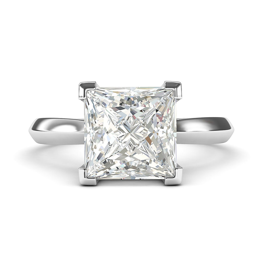 Sterling silver square diamond ring Clearance