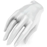 10k white gold 1.0 CT Classic 6-Prong Simulated Diamond Engagement Ring Graduated Side Stones Promise Bridal Ring