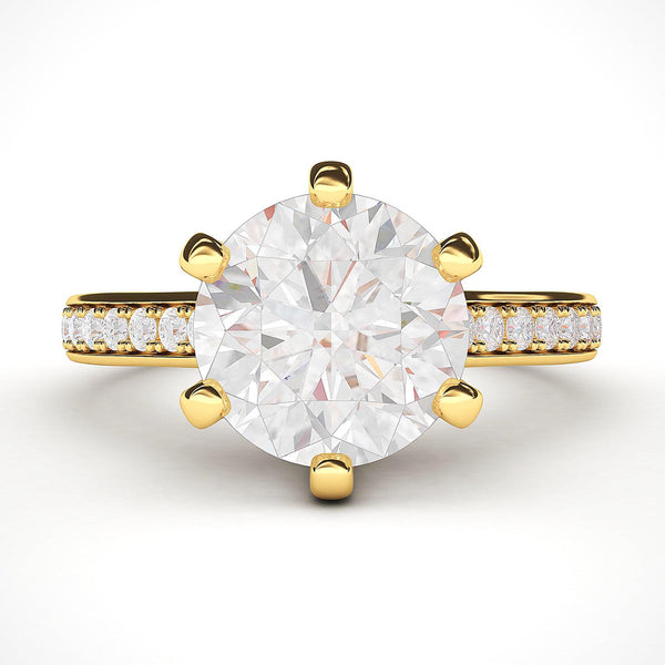10K Yellow Gold Engagement Rings