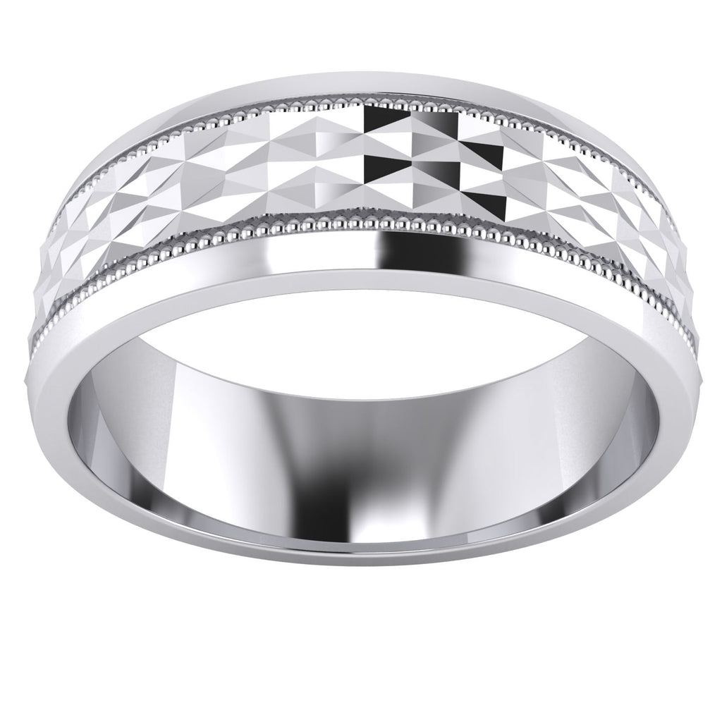 Diamond cut sterling silver rings Clearance