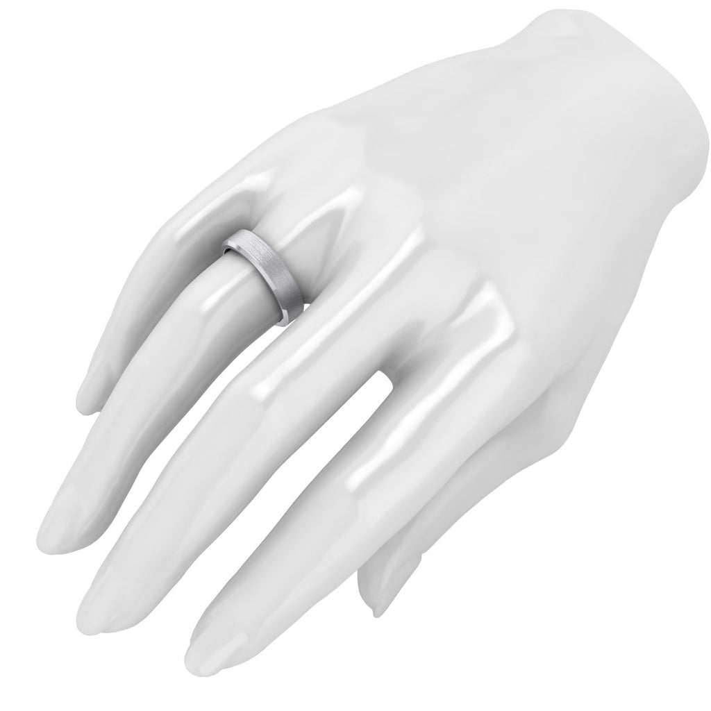 2mm Solid Sterling Silver Flat Court Wedding Ring Band – Easy Fit, Nickel-Free